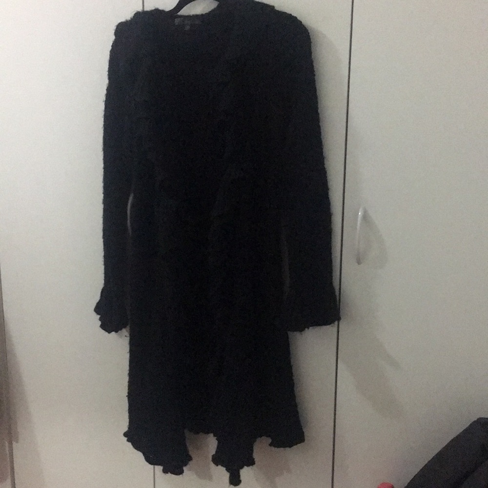 Long black sweater